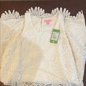 Lilly Pulitzer White Lace Dress